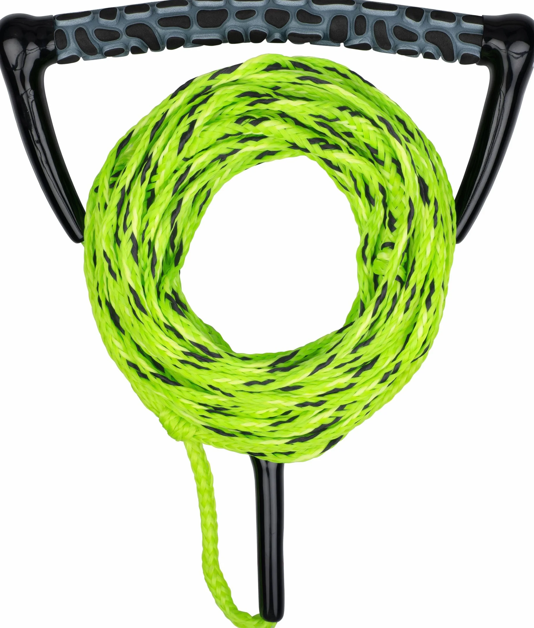 MESLE Wakeboard & Wasserski Leine Ergo, ergonomischer Eva Schaumstoff-Griff, schwimmend, Länge Zugseil mit Hantel 23 m, verkürzbar auf 16,7 m, mit Rope Keeper